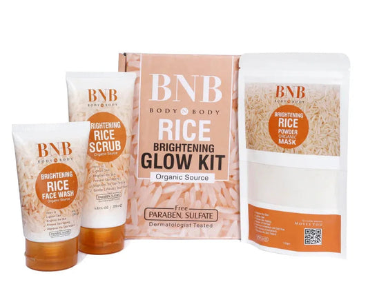 BNB 3 in 1 Rice Brightening & Glow Kit